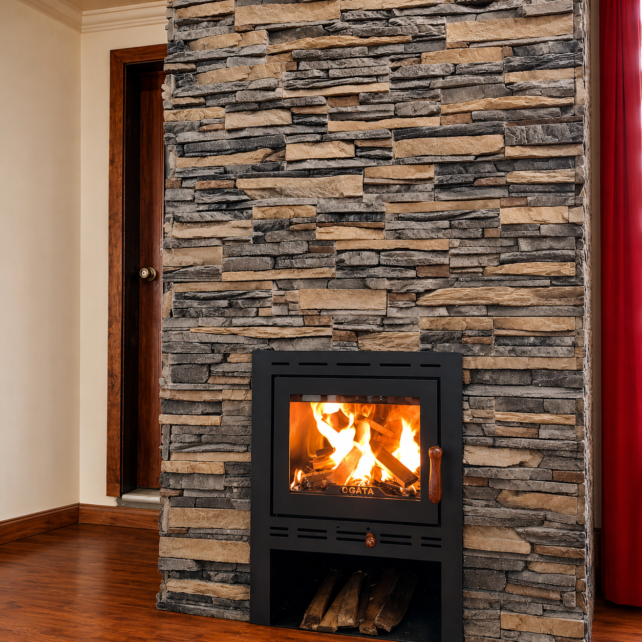 Chimenea Insertable con Leñero en Quito