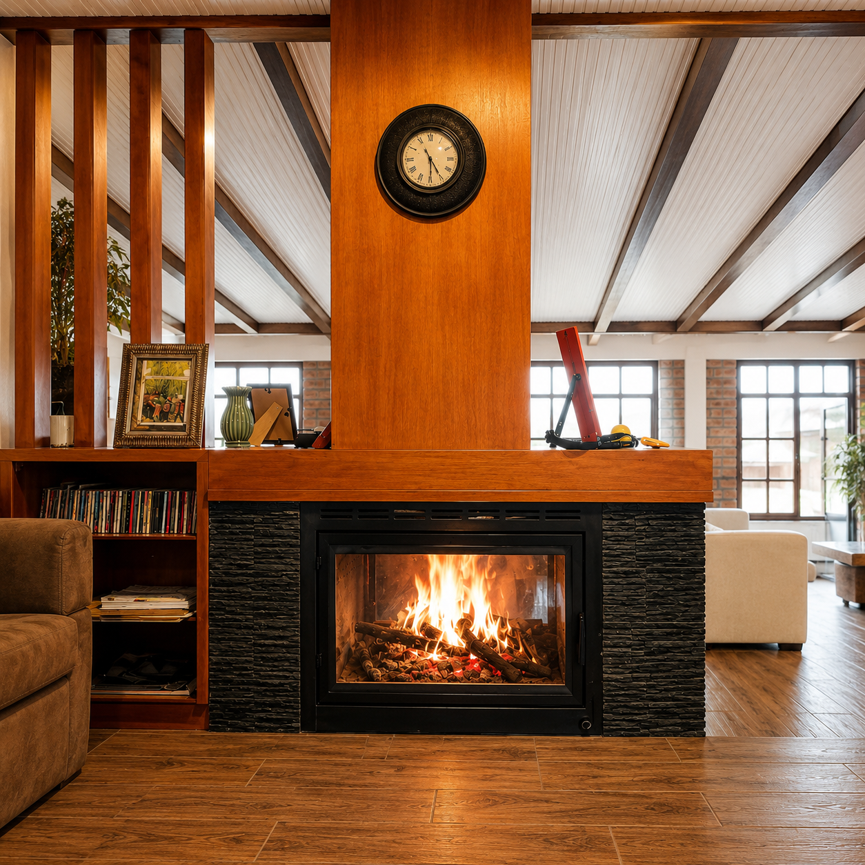 Chimenea Insertable Doble Vista en Alobamba